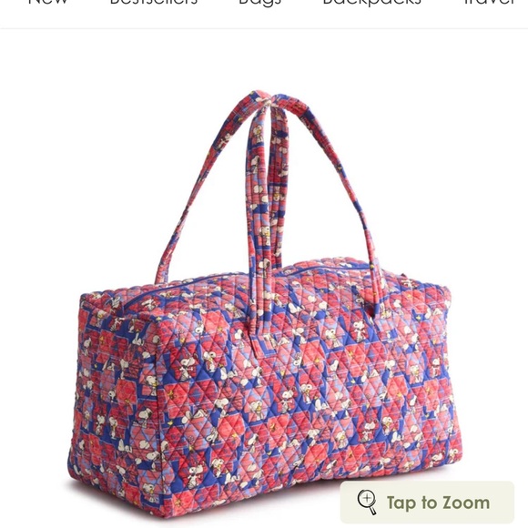 💐 Peanuts Outlet Large Travel Duffel in Snoopy’s House - Picture 2 of 4